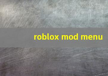 roblox mod menu